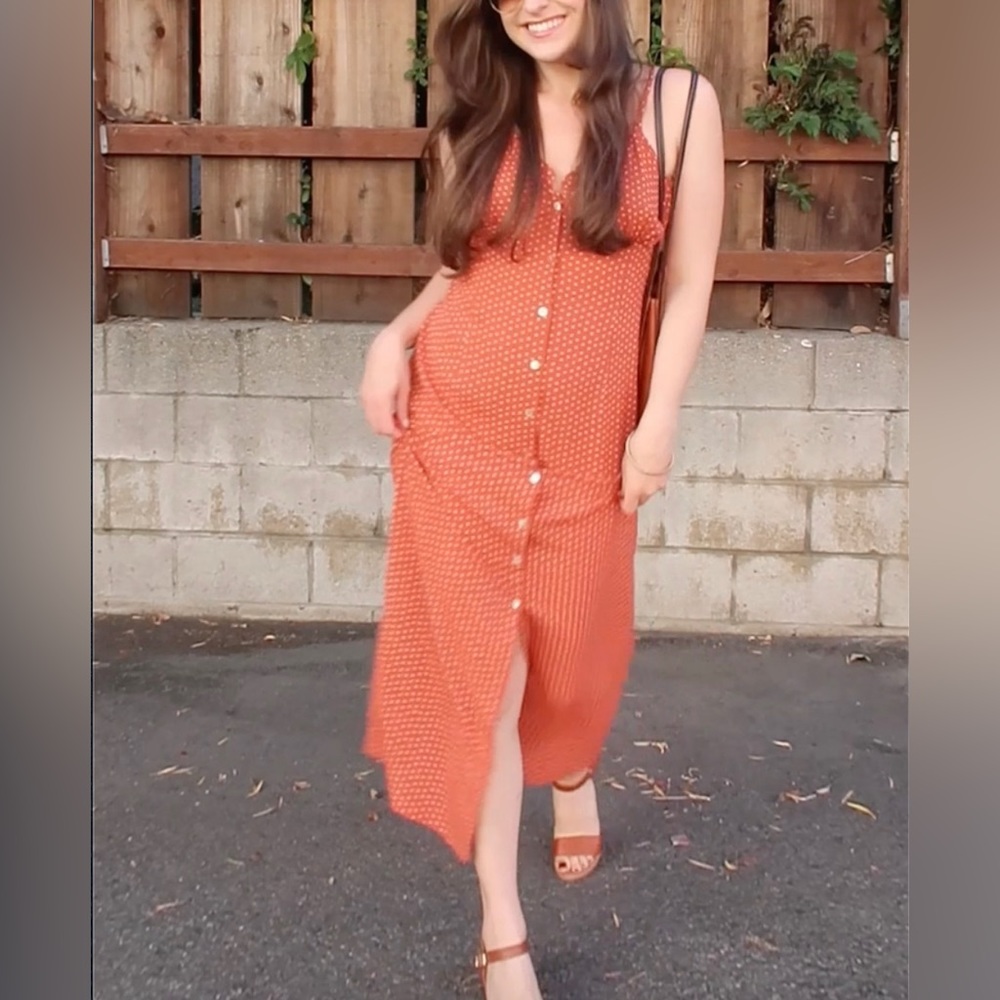 SUR LA COTE polkadot Maxi Dress